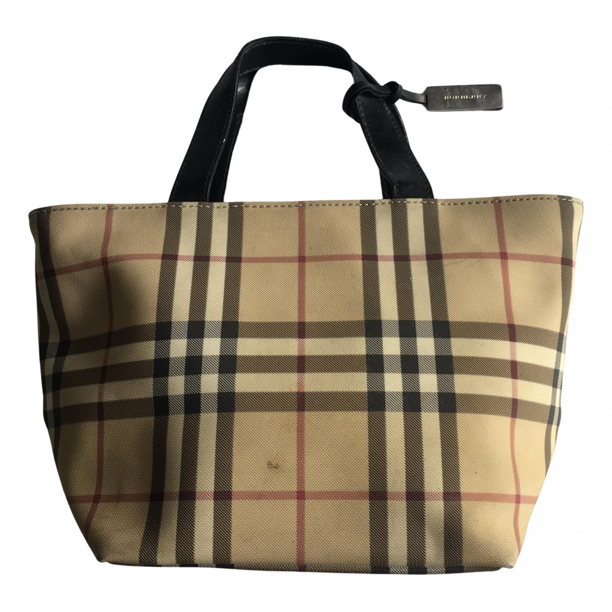 Cloth handbag Burberry Beige in Cloth 